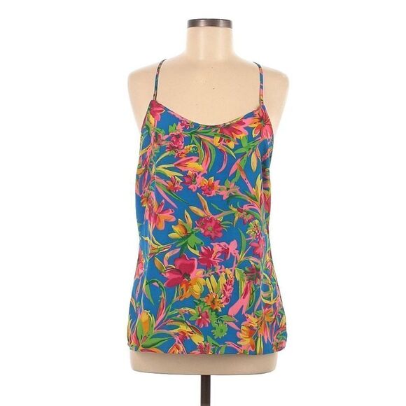 J. Crew Factory Floral Print Cami, size 00, adjustable straps, style #58920 - Picture 1 of 9